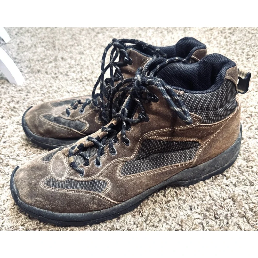 Lands End Brown Waterproof Hiking Boots Mens sz 11 trail outdoor